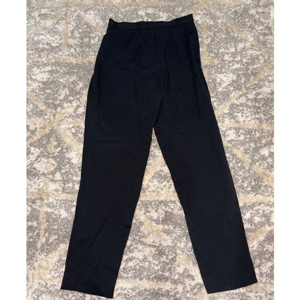 Norton McNaughton Petites navy blue pink polka dot dress pants women's size PM